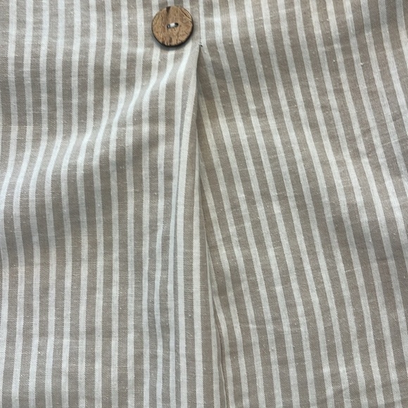 TopShop Women’s Linen Tank Camisole Striped Size 2 Small - Picture 5 of 6